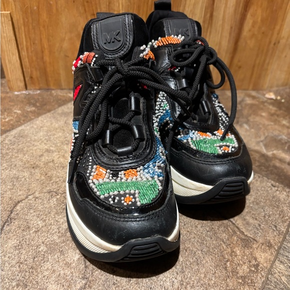 Michael Kors Shoes - Michael Kors Beaded Olympia trainers women size 5M